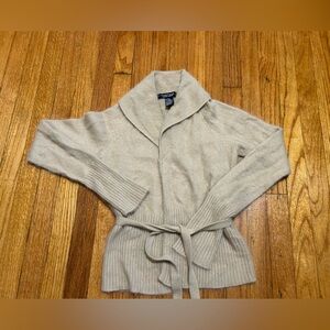 Vintage Y2K Soft Angora Cardigan With Belt Size Medium